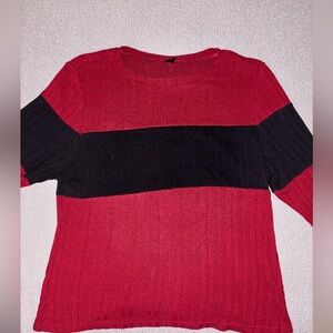 Red and Black Women's Sweater